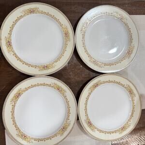 Vintage Meito China Salad Plate Made In Japan Set Of 4 - 8 Inches Diameter
